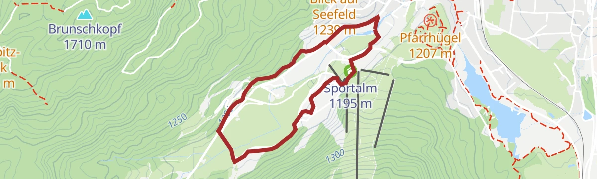Route map: W29: Winterrundwanderung im Möserer Tal